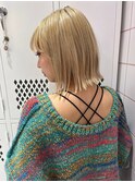 ケアブリーチダブルカラー×レッドブラウン【心斎橋】