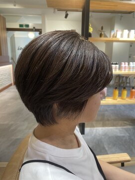 パプスドコワフュール 甲子園口店(Pap's de coiffeur) ショートボブ