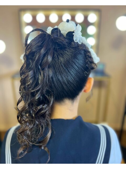 高校生ヘアセット