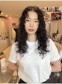 ハードなcurly パーマ
