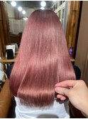 サラツヤストレート カシスピンク
