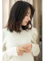 モッズヘア 越谷(mod's hair)&nbsp;■アッシュブラックハイライトボブパーマ511越谷20代30代40代