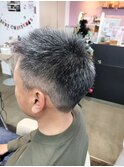 メンズベリーショートグレイヘアー