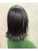 艶グレージュカラー×外ハネボブ