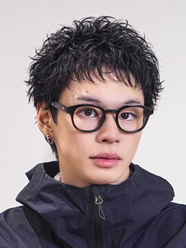 オーシャントーキョー 渋谷神南(OCEAN TOKYO) メンズカット無造作黒髪スパイキーショート刈り上げビジネス流行