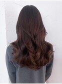 顔周りレイヤーくびれヘアロング_ba520181