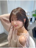 顔周りカット/前髪カット/韓国ヘア/レイヤーカット