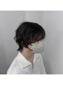 アロハナ 津店(ALOHANA) 韓国アイドルっぽいニュアンスパーマセットのメンズボブウルフ