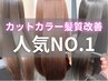 【大人女性の髪の悩み】カット+カラー髪質改善トリートメント￥13800/清澄白河