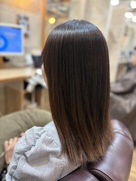 ティンク 横浜(Tink) 縮毛矯正×セミロングスタイル　/Tink横浜　亀田実花
