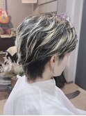 メッシュカラー×メンズカット