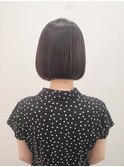 大人ボブ/ネイビーカラー/顎下ボブ