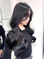 エル バイ アンキシム(elu by AHNKISM)&nbsp;【レイヤーカット】韓国ヘア顔まわりカットロングレイヤー