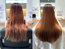 【施術ビフォーアフターご紹介】水素縮毛矯正×髪質改善トリートメントでここまで？！