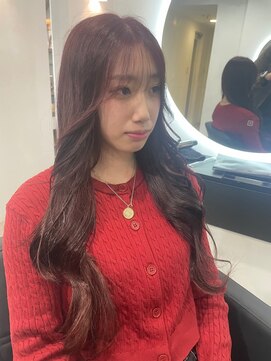 グランドライン(GRAND LINE) GRAND LINE北村斗和　ブリーチ無しダブルカラーボルドーカラー