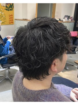 シャドウパーマ/ニュアンスパーマ/メンズウルフ/柏