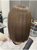 髪質改善×切りっぱなしボブ