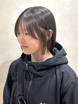 ロンドリメゾン 原宿(Lond re Maison.) オリーブグレー/ショートボブ/ココアベージュ/黒髪/小顔/原宿