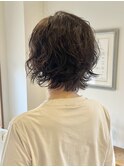 ミディアムレイヤー×ゆるニュアンスパーマ