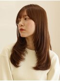 梅雨・うねりケア/レイヤーカット/ナチュラルストレート