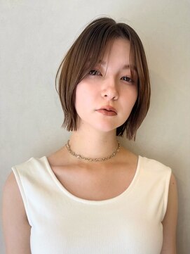 ベル 新宿(Belle) 【大人透明感】外ハネボブ/くびれボブ/ベージュカラー