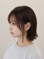 ニューオリジンヘア(New Origin Hair)&nbsp;切りっぱなしボブ×ベージュ