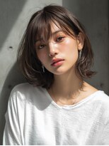 ロッソ 大橋店(Rosso) 柔らかブラウンの耳かけボブ【大橋】