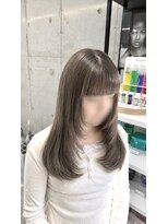 アルビス(ALBIS) ミルクティーグレージュ×顔周りレイヤー