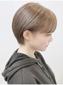 Gem Hair Studio 姉崎 マッシュショート/ミルクティーベージュ