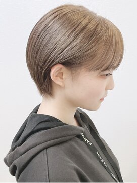 ジェムヘアスタジオ 湘南平塚南口店(Gem Hair Studio) Gem Hair Studio 姉崎 マッシュショート/ミルクティーベージュ