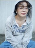 【Cuem菅原】ユニセックスパーマスタイルメンズライクショート