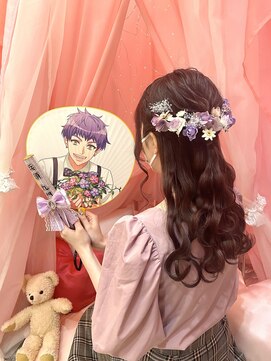 グルーヴ グルーヴ フェエリー(groove groove feerie) まおりんのA3フラワーハーフアップ  新宿歌舞伎町ヘアセット