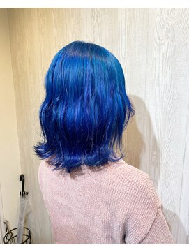 テーラヘアー 鎌ケ谷店(TELA HAIR) 波巻ウェーブ×マーメイドブルー