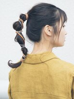 ジーテ 渋谷(gite)&nbsp;でこぼこポニーテールアレンジ/渋谷/髪質改善