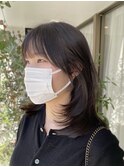 韓国ミディアムレイヤーカット