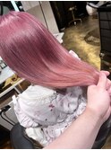 #ピンクカラー#ハイトーン#ブリーチ