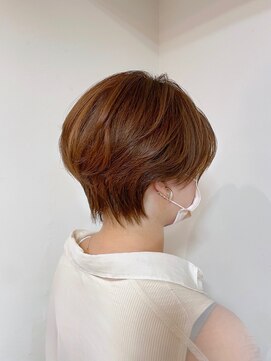 エニィ 池袋西口(Any) オレンジカラー ショート w004