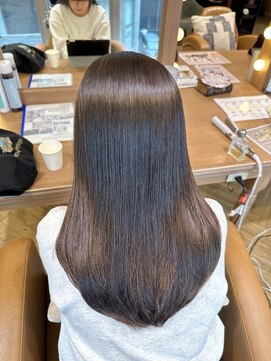 ロンド パルティール 大宮(Lond partir) グレージュカラー艶髪縮毛矯正