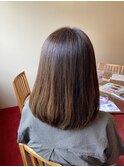 ブリーチ無しで作る白髪ぼかしハイライト