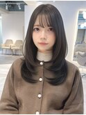 ◎ロングレイヤーカット／シースルーバング／顔まわりレイヤー