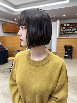 シーソー(SEE-SAW) ミニボブ　オリーブ　ベージュ｜10代20代30代金沢