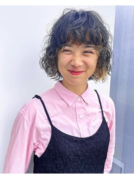 ジュリエッタ(giulietta) ボブパーマ インナーカラー ブリーチ