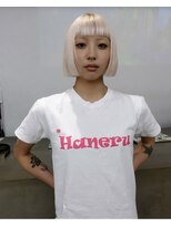 レコ 渋谷(LECO)&nbsp;ホワイトピンクミニボブ