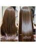 【潤ツヤ髪】髪質改善ミネコラTr＋カット＋リタッチカラー＋炭酸スパ ￥15,400