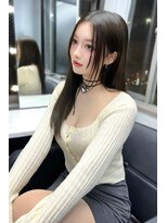 ランズ(LANDS) ストレート顔まわりカット 【韓国ヘア 大阪 梅田】