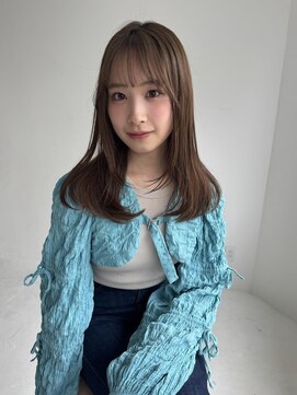 シクネ 新潟駅 万代(SHICUNE) ケイ＊ミディアムレイヤー　顔まわりカット