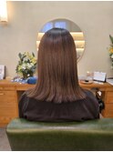 伸ばしかけボブ　外はね仕上げ