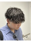 広島メンズ/ツイストスパイラル/縦落ちパーマ/マッシュ