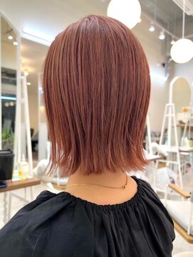 ロミー 本厚木(ROMMY.) 大人ボブくびれボブ◎コーラルオレンジ髪質改善◎20代~50代