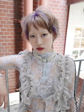 クペウ ローウェン(cope'u ROWEN) 渋谷/ウルフカット レイヤー デザインカラー ルーツカラー